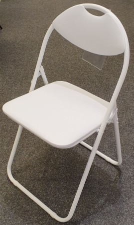 Gepolsterter Klappstuhl "Tabea" weiß