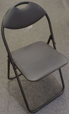 Gepolsterter Klappstuhl "Tabea" schwarz