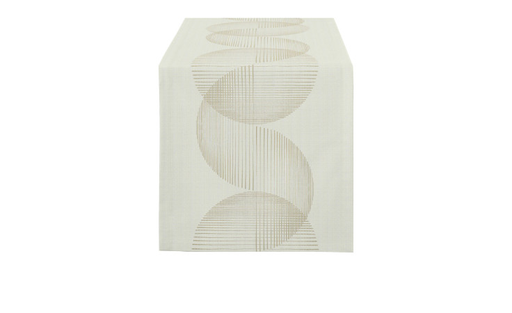 Tischläufer 48 x 140 cm in beige.