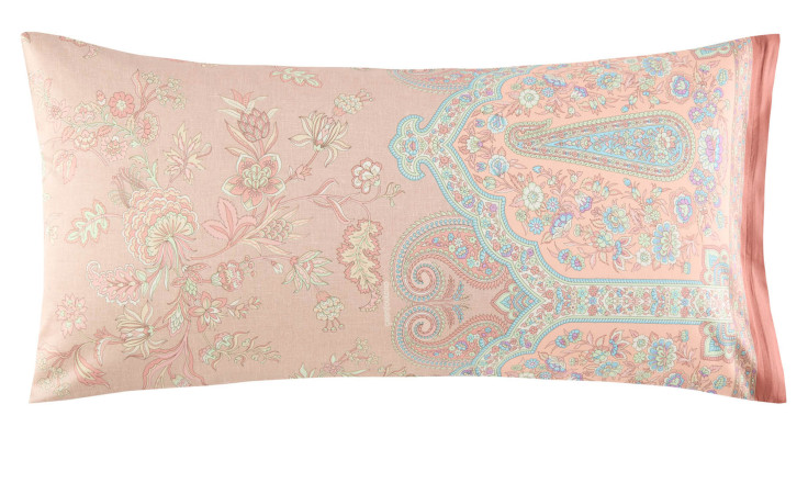 Satin-Kissenhülle Indian Roses 40 x 80 cm