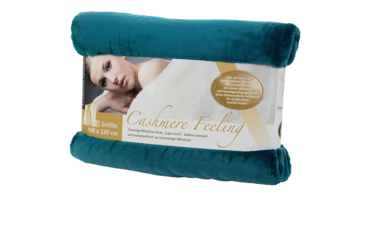 Wohndecke Premium Cashmere Feeling 180 x 220 cm