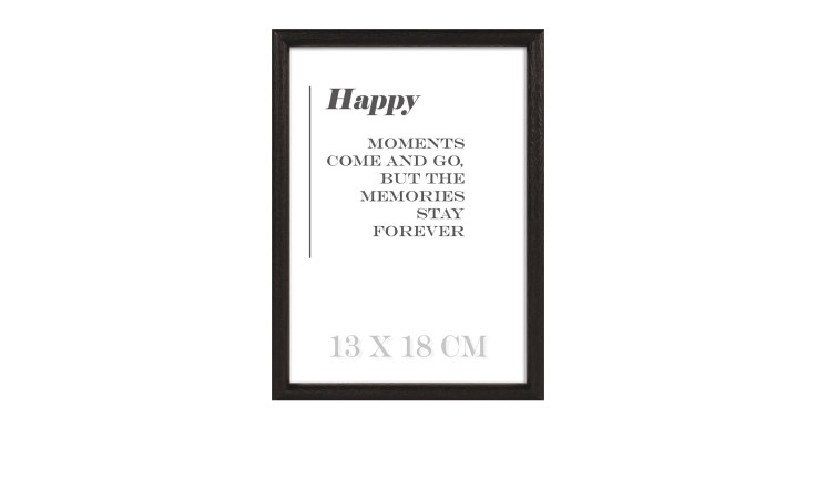 Holz-Bilderrahmen Happy 13 x 18 cm