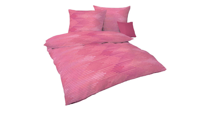 Satin-Bettwäsche Ikat 155 x 220 cm