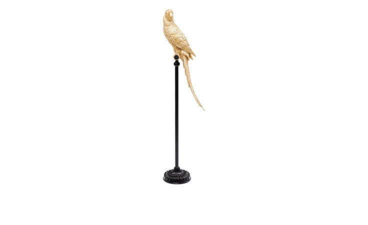 Deko-Parrot 116 cm in goldfarben