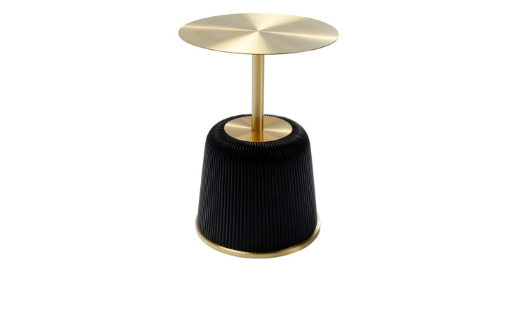Beistelltisch Endlessvegas in Schwarz / Gold