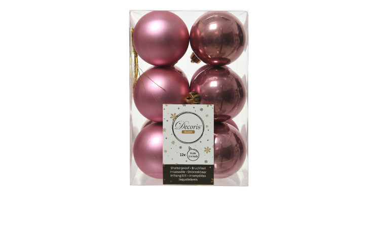 Christbaumkugel-Set 6 cm 12 tlg.