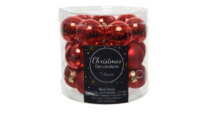 Christbaumkugel-Set 2,5 cm 24 tlg.