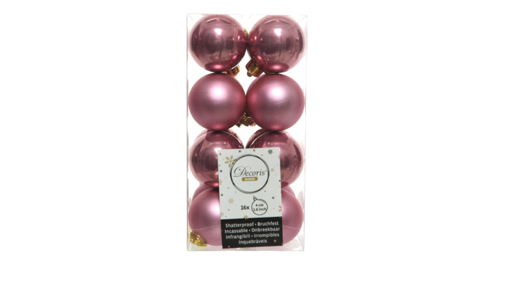 Christbaumkugel-Set 4 cm 16 tlg.