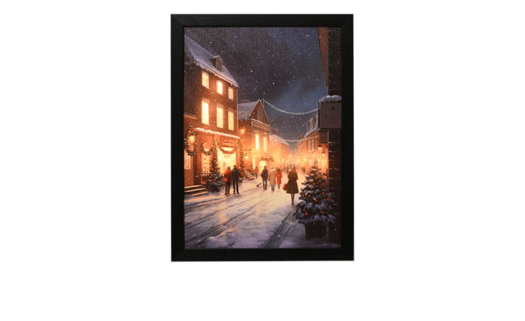 Licht-LED-Leinwand Weihnachten 28 x 38 cm