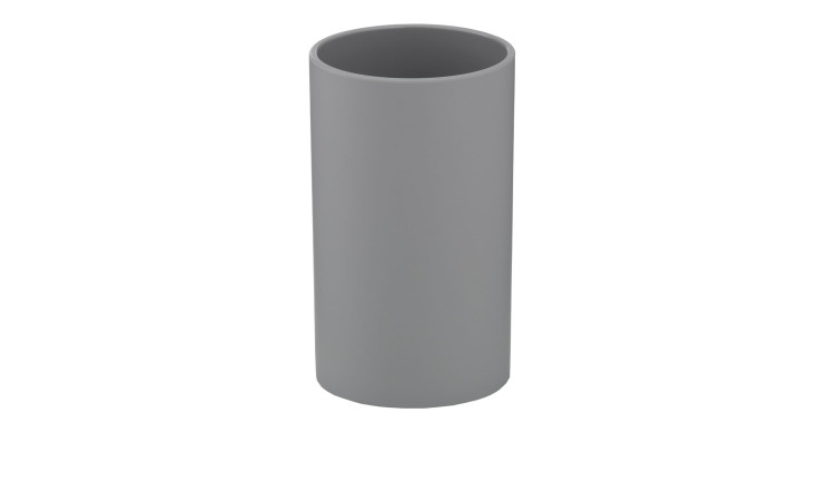 Zahnputzbecher Gray in hellgrau aus Kunststoff