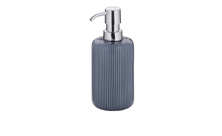 Seifenspender Ava 350 ml in rauchblau aus Keramik