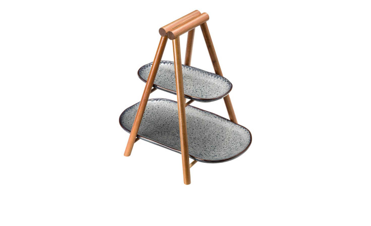 Etagere Matera, zwei Stückig in grau