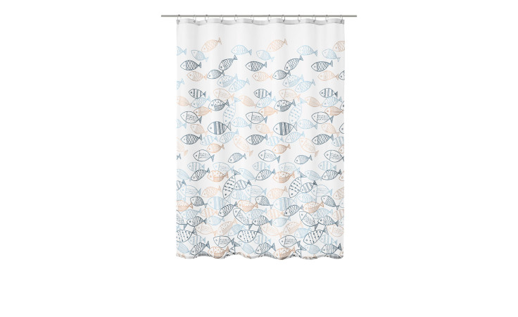Duschvorhang Sardinas 200 x 180 cm mit Fisch-Motiven