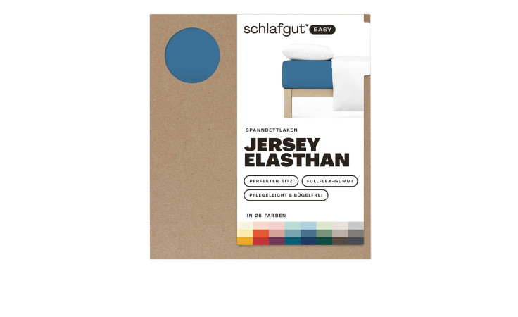 Jersey Spanntuch 130 x 220 cm Blau