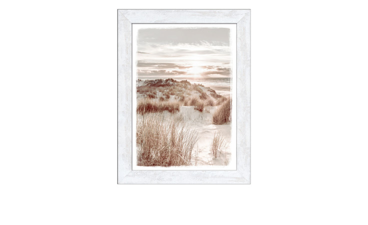 Rahmenbild Beach at Sunrise 64 x 84 cm. Rahmenbild mit dem Thema - Strand.