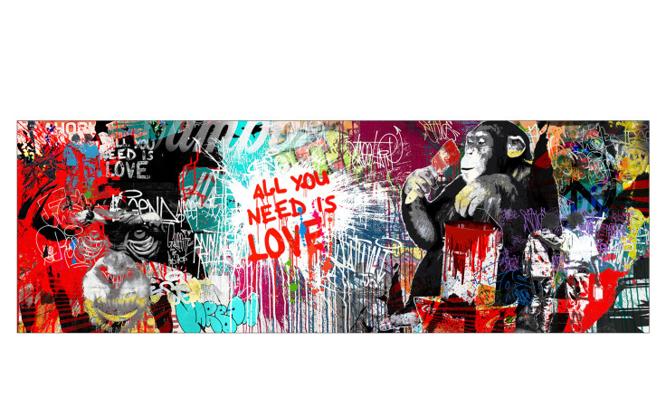 Alubild Monkey Dream 50 x 150 cm