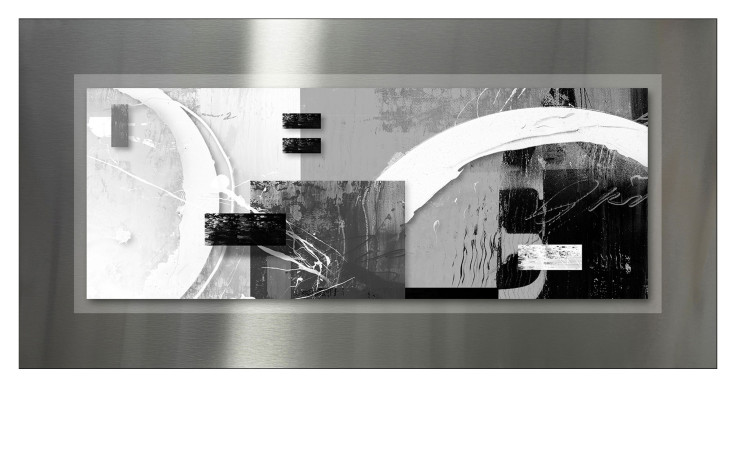 Alubild Abstract Geometric Shapes 50 x 100 cm