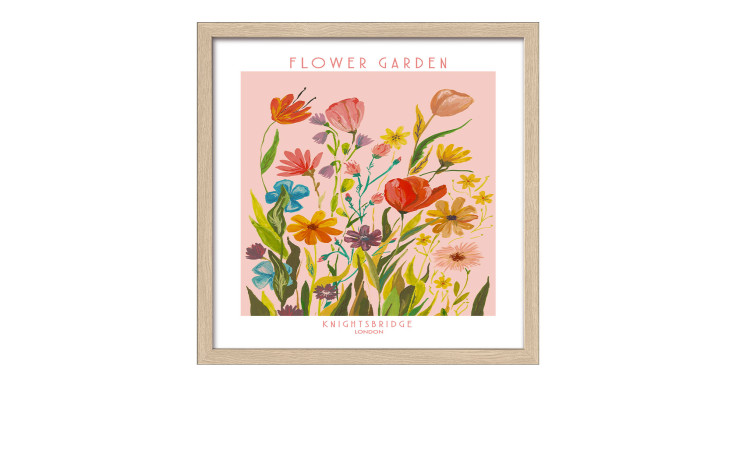 Rahmenbild Flower Market 33 x 33 cm