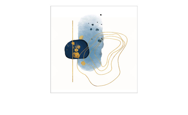 Alubild Fine Line and Shapes 50 x 50 cm