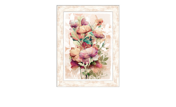 Rahmenbild Watercolor Flowers 50 x 70 cm