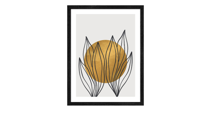 Rahmenbild Leaves in the Sun 33 x 43 cm