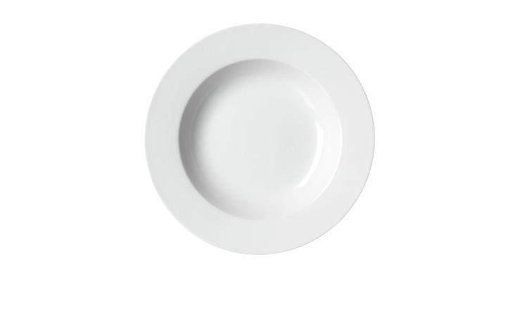 Tiefer Teller Bianco in der Farbe Weiß.