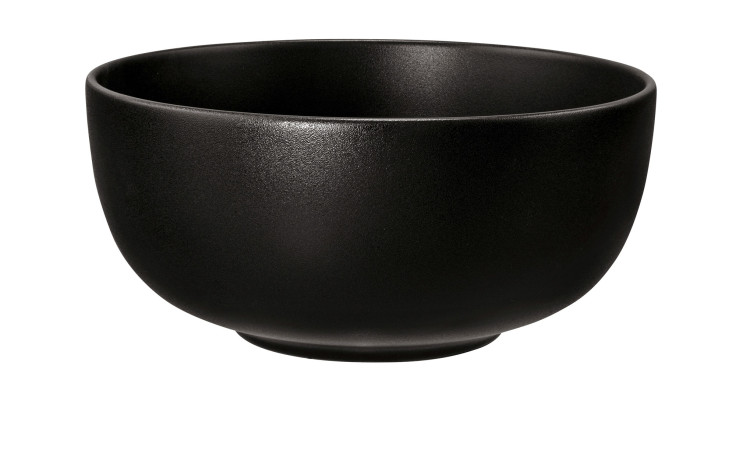 Müslischale Liberty 15 cm aus schwarzem Porzellan.