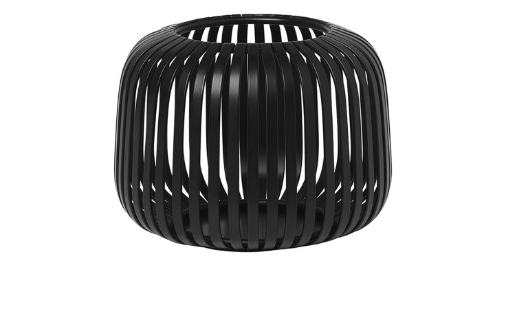 Laterne Lito 10 cm aus Stahl in schwarz.