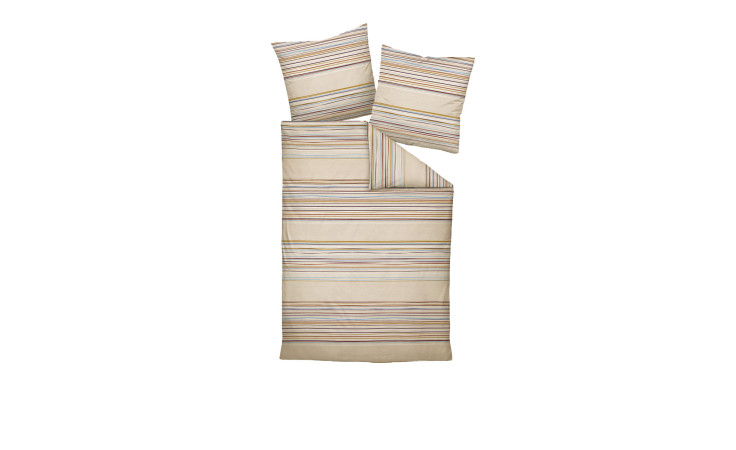 Biber Bettwäsche 155 x 220 cm Beige 
