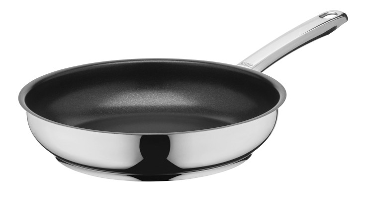 Stielpfanne Calabria 24 cm aus Metall in silber.