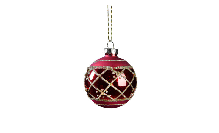 Glas-Christbaumkugel 6 cm