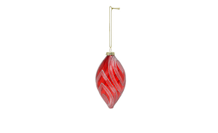Glas-christbaumzapfen 12 cm
