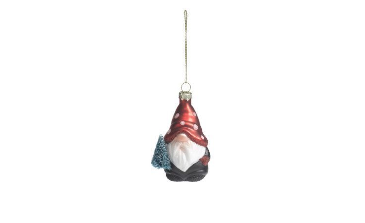 Glas-Weihnachtsmann 5 cm