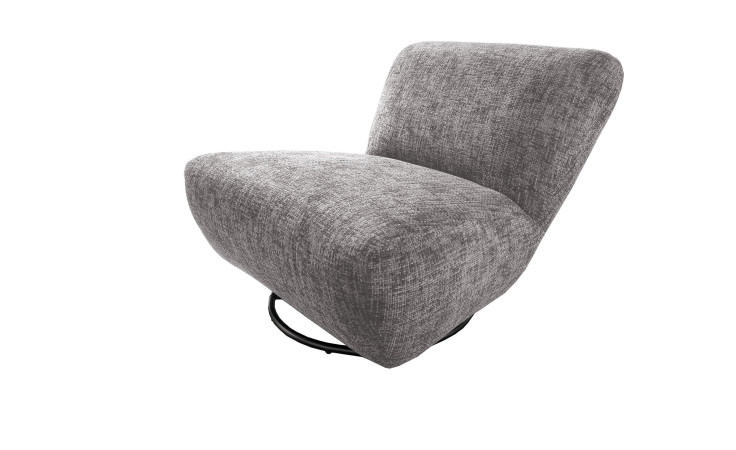 Dreh-Wipp-Sessel Calvi in der Farbe silber