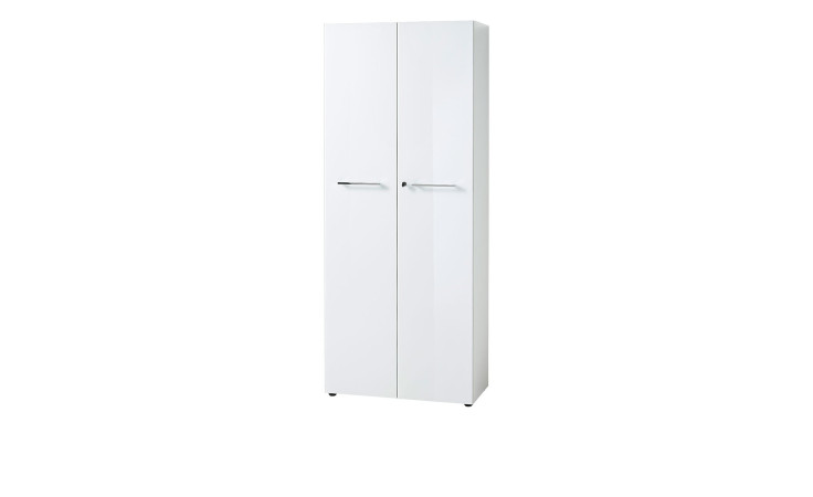 Aktenschrank Madera im Dekor Weiß mit Glasauflage