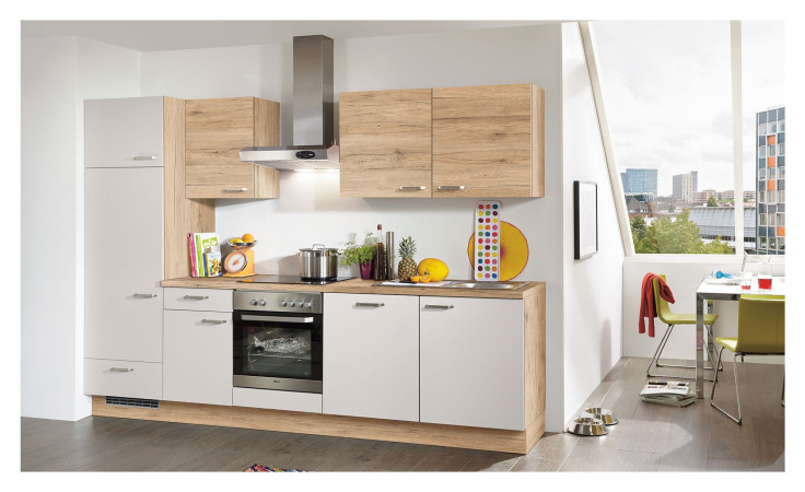 nobilia Küche Laser / Riva Seidengrau Eiche San Remo Nachbildung 