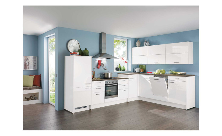 nobilia Küche Focus Weiss Vintage oak Nachbildung