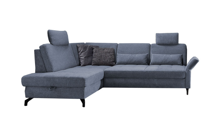 Komfort-Ecksofa Westminster, in der Farbausführung Graublau