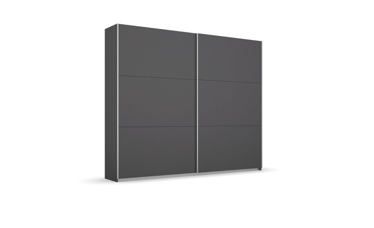Schwebetürenschrank self Lelia in Grau-Metallic