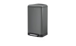 Treteimer Davino 30 l in grau aus Metall
