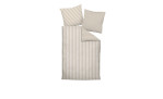 Mako-Satin Bettwäsche Modernclassic in der Göße 155 x 220 cm un in der Farbausführung beige
