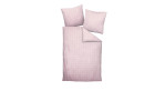 Mako-Satin Bettwäsche Modernklassic in der Größe 135 x 200 cm und in der Ausführung rosa, kariert