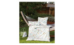 Satin-Bettwäsche 155 x 200 cm Blumenmuster 