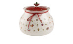 Dose Toy's Delight 20 cm in weiß mit weihnachtlichen Motiven.