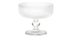 Eisschale 285 ml transparent geriffelt.