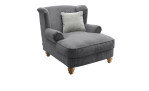 Loveseat-Sessel Bordeaux in der Farbe grau