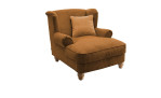 Loveseat-Sessel Bordeaux in der Farbe Gold
