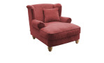 Loveseat-Sessel Bordeaux in der Farbe koralle-rot