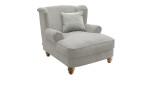 Loveseat-Sessel in der Farbe silber