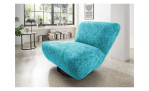 Dreh-Wipp-Sessel Calvi in der Farbe denim, in einem Raum stehend